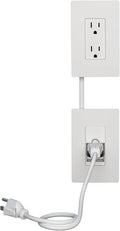 Legrand - Wiremold In-Wall Outlet Relocation Kit, White In-Wall Power Outlet Relocation Kit, 6 Foot In Wall Outlet Extender for Kitchen Remodel and Outlet Relocation, IWPE-WH