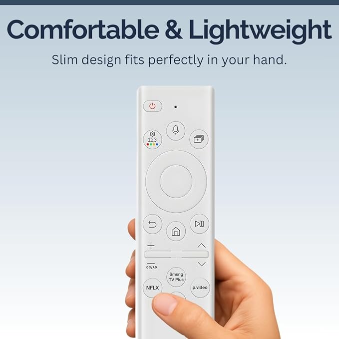 2 Pack BN59-01391A Samsung TV Remote Control Replacement for Smart TV - Easy Setup, Universal Bluetooth/IR Voice Remote, Solarcell - Works with Samsung QLED, Frame, Crystal UHD, 4K, & LED Smart TVs