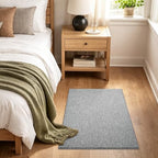 2x3 Grey Area Rug Washable Non-Slip Soft Thin for Entryway Front Door - Image 2