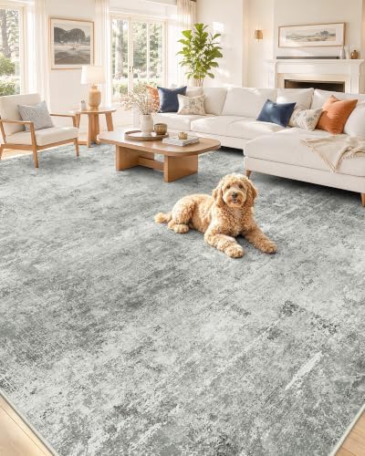 OLANLY 8x10 Washable Area Rug, Soft Non Slip Carpet for Bedroom Living Room by OLANLY