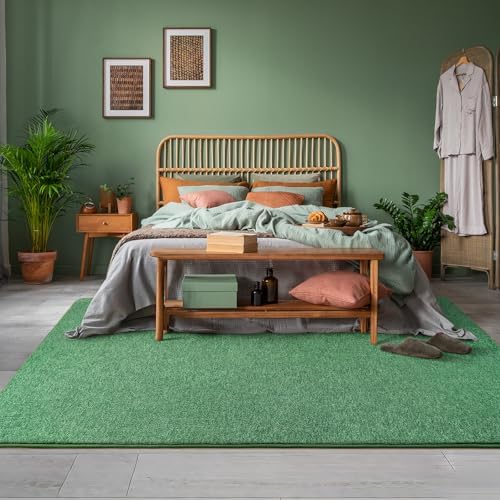 AROGAN 5x7 Area Rugs for Living Room Non Slip Dorm Bedroom Rug, Matte Green - Image 6