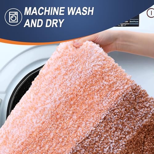 OLANLY Bathroom Rugs Mat 34x21, Extra Soft Absorbent Microfiber Bath Rugs - Image 5
