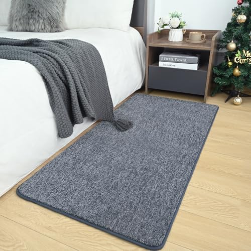 AROGAN Small Area Rugs for Bedroom, 2×4 Non Slip Runner Rug, Blue by AROGANAREARUG