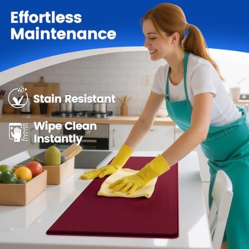 KitchenClouds Kitchen Mats for Floor,3PCS Cushioned Soft Kitchen Rugs - Image 5