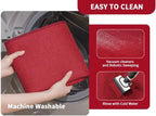 YDKGL Kitchen Mat Kitchen Rugs Sets of 2 PCS Non Slip Red 17"x30"+17"x47" - Image 4