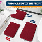 OLANLY Small Bathroom Rugs 24x16, Extra Soft Absorbent Chenille Bath Rugs - Image 2