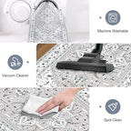 Yamaziot Washable Runner Rug, 2x8 Non-Slip Boho Vintage Hallway Kitchen Rug - Image 5