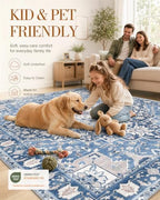 OLANLY 10x14 Washable Area Rug, Soft Non Slip Carpet for Living Room - Image 5