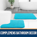 OLANLY Bathroom Rugs 36x24, Extra Soft Absorbent Chenille Bath Rugs - Image 7
