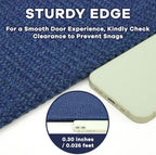 EARTHALL Washable Entryway Rug, Non Slip Doormat, 3x4 Ft, Heathered Blue - Image 3