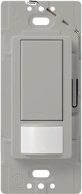 Lutron Maestro Motion Sensor Light Switch Indoor for Bathroom, Garage, Laundry Room, Closet, Occupancy Sensor Light Switch, Single-Pole, No Neutral, MS-OPS5M-GR