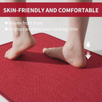 YDKGL Long Kitchen Runner Rugs Kitchen Mat Non Slip Washable Red 17"x71" - Image 6