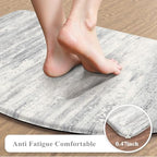 KIMODE Anti Fatigue Kitchen Mats for Floor, Abstract Half Moon Kitchen Rug - Image 3