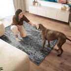 Entryway Rug 3x4 Black Bedroom Area Rug Washable Non Slip Abstract Boho Rugs for Indoor Entry, Kitchen, Classroom, Bathroom, Kids Girls Room, Office, College Dorm Small Carpet - Image 4