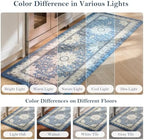 Collive Kitchen Mats for Floor Blue Boho Kitchen Runner Rugs, 24''x71'' - Image 7