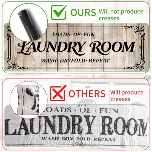 Non-Slip Laundry Room Rug Runner, Farmhouse Washable Laundry Mat - Image 6