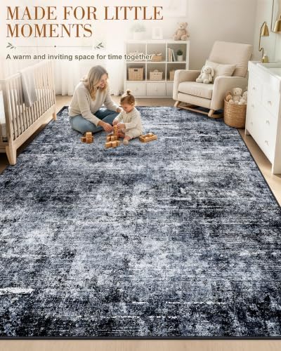 OLANLY 5x7 Washable Area Rug, Soft Non Slip Carpet for Bedroom Living Room - Image 4