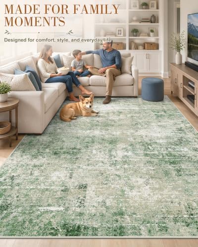 OLANLY 6x9 Washable Area Rug, Soft Non Slip Carpet for Bedroom Living Room - Image 3