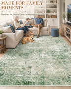 OLANLY 6x9 Washable Area Rug, Soft Non Slip Carpet for Bedroom Living Room - Image 3