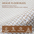 eqivei Kitchen Rugs and Mats Non Skid Washable Set of 2 PCS, Absorbent Runner Rugs for Kitchen, Front of Sink, Kitchen Mats for Floor, 17.3"x 47"+17.3"x 29" (Gray) - Image 3