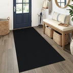 EARTHALL Washable Runner Rug, Non Slip Doorway Rug, 3x6 Ft, Black Heather by Unknown