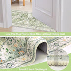 Yamaziot Washable Runner Rug, 2x6 Non-Slip Boho Vintage Hallway Kitchen Rug - Image 4