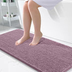 OLANLY Bathroom Runner Rugs 45x27, Extra Soft Absorbent Chenille Bath Rugs by OLANLY