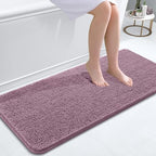 OLANLY Bathroom Runner Rugs 47x20, Extra Soft Absorbent Chenille Bath Rugs by OLANLY