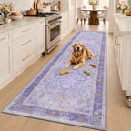 RELEANY Washable Area Rug, Runner 3'x10', Purple by RELEANY