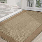 BEQHAUSE Indoor Door Mat 36" x 60", Dirt Trapper Door Mats, Beige by BEQHAUSE