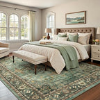 Lofus 5x7 Green Area Rugs for Bedroom Living Room, Vintage Boho Carpet - Image 3