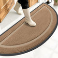 OLANLY Half Circle Front Door Mat Outside 71x23 All-Season Rubber Doormat by OLANLY