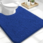 OLANLY Toilet Rugs U-Shaped 24x20, Soft Absorbent Chenille Contour Rugs by OLANLY