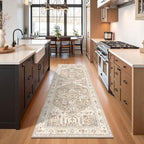 Yamaziot Washable Runner Rug, 3x8 Non-Slip Boho Vintage Hallway Kitchen Rug - Image 5