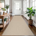 EARTHALL Washable Runner Rug, Non Slip Hallway Runner, 3x12 Ft, Sand/Beige by Unknown