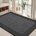 BEQHAUSE Indoor Door Mat 32" x 48", Dirt Trapper Door Mats, Charcoal by BEQHAUSE