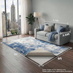 Veken 6x8 Ft Rug Pad Gripper for Hardwood Floors, Non Slip Rug Pads for Area Rugs, Thick Rug Grippers for Tile Floors, Under Carpet Anti Skid Mat, More Than 99 Pcs Anti-Slip Solid Square Pattern - Image 6