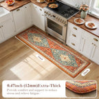 Collive Kitchen Mats for Floor Kitchen Rugs Non Slip Washable, 24''x71'' - Image 2