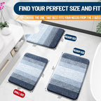 OLANLY Bathroom Rugs Mat 34x21, Extra Soft Absorbent Microfiber Bath Rugs - Image 2