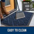 OLANLY Front Door Mat Outside 35x23, All-Season Absorbent Rubber Doormat - Image 6