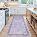 RELEANY Washable Area Rug, Runner 3'x8', Purple by RELEANY