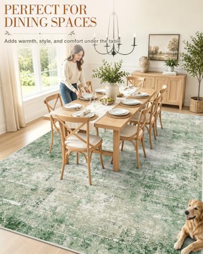 OLANLY 6x9 Washable Area Rug, Soft Non Slip Carpet for Bedroom Living Room - Image 4
