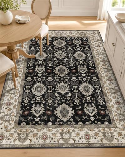 OLANLY 3x5 Washable Accent Rug, Soft Non Slip Carpet for Entryway Bedside by OLANLY