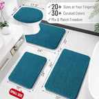 OLANLY Small Bathroom Rugs 24x16, Extra Soft Absorbent Chenille Bath Rugs - Image 2
