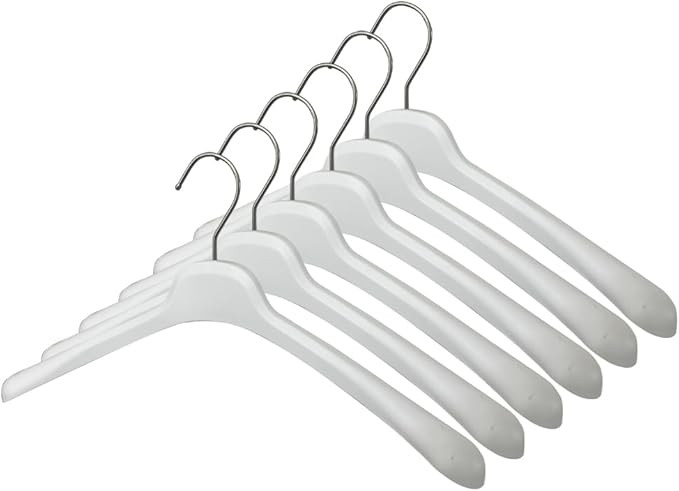 All Hung Up Hangers Plastic Coat Hangers, Clothes Hangers (White, 100pk)