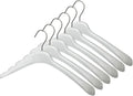 All Hung Up Hangers Plastic Coat Hangers, Clothes Hangers (White, 100pk)