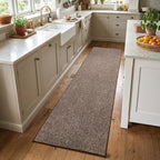 2x6 Coffee/White Runner Rug Washable Non-Slip for Kitchen Hallway Bathroom by Unknown