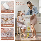 Collive Kitchen Rugs Sets of 2 Non Slip, Blush Anti Fatigue Kitchen Mats - Image 6