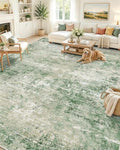 OLANLY 9x12 Washable Area Rug, Soft Non Slip Carpet for Bedroom Living Room by OLANLY