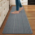 Kitchen Mats for Floor, Kitchen Rugs Non Slip, 17x30 Grey by QiCaiJia
